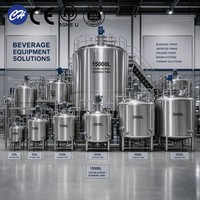 Tanque de Enfriamiento y Maduración de Leche de 500-50000L, Acero Inoxidable SS304/316L de Grado Alimenticio, Aprobado por ASME y CE, con PLC, Larga Vida Útil