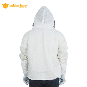 Veste d'apiculteur à 3 couches en maille avec voile de protection, veste d'apiculteur ventilée, équipement de protection anti-abeilles - Product Image 3