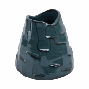 Vaso in terracotta lucido, vaso per fiori con texture, per soggiorno, camera da letto, ufficio, decorazione per la casa, vaso in ceramica e porcellana - Product Image 3