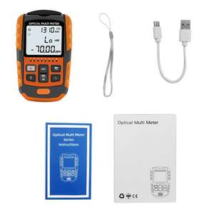 Compteur de puissance optique 4 fonctions Photomètre compact à <span class=keywords><strong>fibre</strong></span> optique Compteur de puissance à <span class=keywords><strong>fibre</strong></span> optique avec laser Lan <span class=keywords><strong>RJ45</strong></span> Option rechargeable - Product Image 5