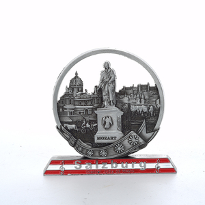 OEM personalización recuerdo de Berlín Puerta de Brandeburgo decoración al por mayor Castillo de Salzburgo artesanía regalos Aleación de Zinc artesanía de Metal - Product Image 4