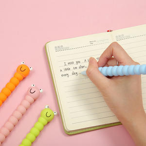 2025 gran oferta última 0,5mm Tapas extraíbles Anime personaje de dibujos animados lindo oruga Gel pluma volver a la escuela suministros papelería - Product Image 4