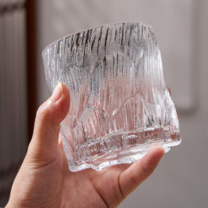 Vaso de Vidrio de Lujo Creativo, Estilo Glaciar, de una Sola Pieza, para Fiestas, Cristalería de Color Sólido - Product Image 1