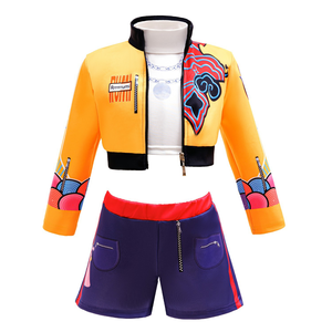Vestito da Cacciatrice di Streghe con Maniche Volanti per Bambine, <span class=keywords><strong>Costume</strong></span> di Halloween, 100% Poliestere con Stampa Digitale - Product Image 2