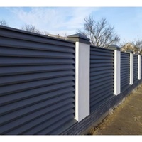 Panneaux de clôture à lamelles en aluminium thermolaqué noir pour piscine, villa, jardin, cour et projets résidentiels