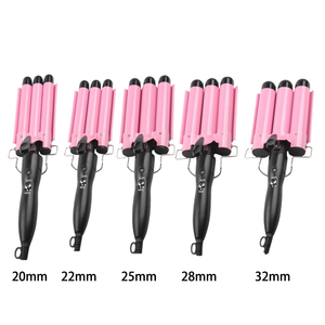 Nuevo Rizador de Pelo Profesional con Calentamiento Instantáneo PTC de 3 Barriles, Plancha de Pelo con Pantalla LCD de Temperatura para Todo Tipo de Cabello - Product Image 1