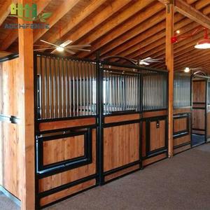 Stabile portatile del cavallo della struttura d'acciaio con i pannelli di parete del PVC o di bambù <span class=keywords><strong>per</strong></span> uso equestre ed i progetti dell'azienda agricola - Product Image 5