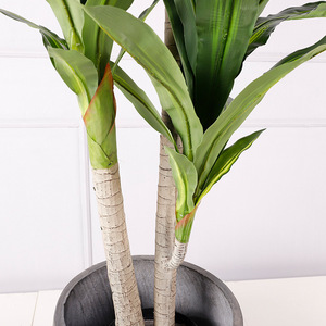 <b>Artificial</b> Brazilian Ironwood <b>Tree</b> Ficus Silk Plant Potted Indoor Outdoor Decor High Simulation Round Single Piece - Product Image 2