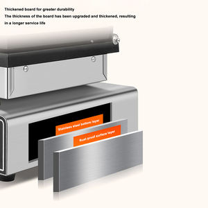 Machine de cuisine de crêpe de crêpe de gaufre d'acier inoxydable <span class=keywords><strong>électrique</strong></span> commerciale - Product Image 2