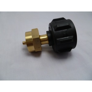 QCC1 To POL Propane Tank Conversion Connector Brass Adapter For 1 Pound Cylinder Filling With Overcurrent Protection - Product Image 1