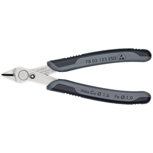 Alicates de Corte Diagonal Knipex 125mm ESD de Acero Inoxidable, para Cables de hasta 1.6mm y Metales de hasta 1.0mm - Product Image 1