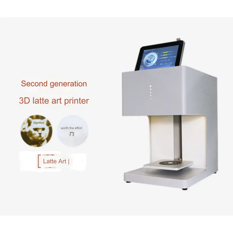 Venta directa de fábrica Impresora de café 3D 600dpi Máquina impresora Latte equipo de café al por mayor