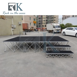 Kit de scène modulaire en aluminium durable, scène intelligente pour événements, plateforme de scène avec escaliers, plateforme de scène de concert en plein air à vendre - Product Image 4