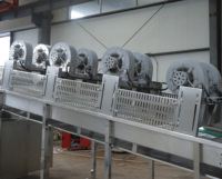 Séchoir à air commercial en acier inoxydable avec convoyeur pour l'élimination de l'eau des surfaces des légumes, des fruits et des aliments