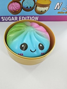 Jouet de compression en forme de boule de pain de dessin animé, rebond lent, jouets sensoriels anti-stress, emballés en boîte colorée, jouets à presser, vente en gros - Product Image 6