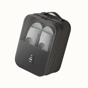 Sac de rangement pour chaussures de voyage, boîte à chaussures portable en polyester pour voyage d'affaires avec fenêtre en maille et poignée - Product Image 1