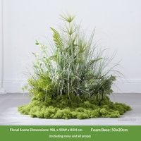 Plantes vertes artificielles pour aménagement paysager, fausse mousse, arrangements floraux de mariage, combinaison décorative, herbe artificielle de luxe pour intérieur
