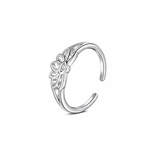 Waterproof Stainless Steel <b>Gold</b> Plated Crown Shaped Adjustable <b>Toe</b> Midi <b>Ring</b> Summer Beach Foot Jewelry - Product Image 2