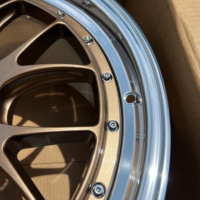 Jantes forgées LMR concaves personnalisées en 2 pièces 5x130 5x120 5x112 5x114.3 de 17, 18, 20, 21, 22 pouces pour BMW G82, Audi, Lexus IS350
