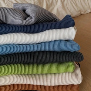 كنزات نسائية بياقة عالية للخريف والشتاء، بلوفر نحيف، قطع علوية أساسية، كنزة محبوكة ناعمة ودافئة، جامبر كاجوال - Product Image 6