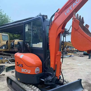 Mini pelle hydraulique sur chenilles Hitachi ZX30U de 3 tonnes peu utilisée en stock, quasi-neuve, pour petits projets, loi sur la vitesse rapide ZX50 ZX55 ZX60 - Product Image 1