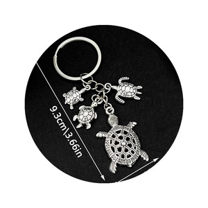 סגנון צב האוקיינוס מחזיק מפתחות צב מחזיק מפתחות למיני מזל תיק גב - Product Image 1