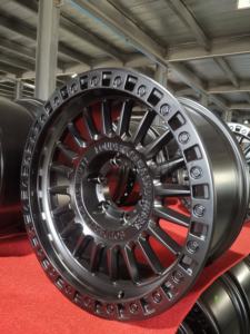 Mingyue <span class=keywords><strong>ขอบ</strong></span>ล้อรถโดยสารสำหรับรถ Jeep 4Runner Patrol Navara 6X139.7 6X114.3 17X9J ออฟโรดสีดำ4X4 - Product Image 4