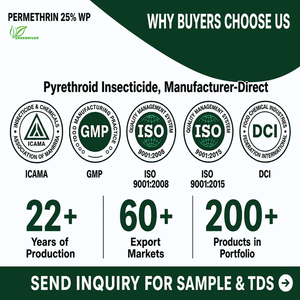 GREENRIVER Permetrina 25% WP Piretroide IRAC Grupo 3A <span class=keywords><strong>Insecticida</strong></span> <span class=keywords><strong>para</strong></span> el Control de Plagas en Cereales y Patatas - Product Image 6