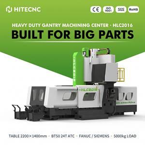 Centre d'usinage CNC à portique robuste certifié CE HLC2016, fraiseuse verticale à double colonne pour l'industrie - Product Image 1