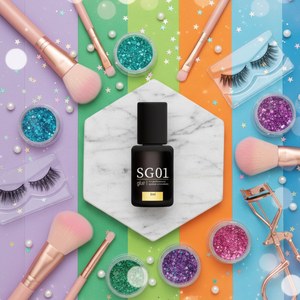 Servicio OEM, Pegamento para Extensión de Pestañas en Gel de Alta Humedad, Sin Látex, para Uso Profesional, Ofrece Retención de 6 a 7 Semanas - Product Image 1