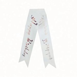 Hot Selling Custom Design Bride to Be Groom to Be Beauty Pageant Ribbon Body <b>Sash</b> - Product Image 4