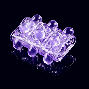 Cock Ring Set <b>TPE</b> Spiky Design Small Therapy Ring For Adult Stimulation - Product Image 4