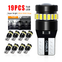 Ampoule LED Gview GS T10 6000K Blanc Ambre W5W T10 Sans Erreur pour Voiture, Plafonnier, Carte, Porte, Éclairage de Courtoisie, Plaque d'Immatriculation, Tableau de Bord, Instrumentation