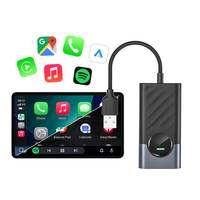 Ottocast 2-en-1 AI Box Carplay Android Auto Adaptateur sans fil USB Dongle Plug & Play Boîtier multimédia intelligent pour voiture 4+32G RAM ROM Bluetooth 5.4