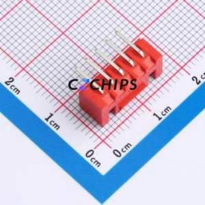 WAFER-HA2.54-5PWZ-R62 Wire-to-<b>Board</b> <b>Pin</b> Header Bent Lead Through Hole,P=2.54mm Connector 1x5P 2.5mm Right Angle Insert XHB - Product Image 2