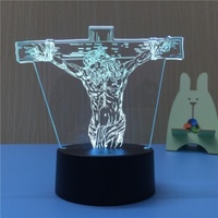 Lampe de bureau pour salle de jeux Décoration personnalisée Photo créative RVB 7 couleurs Base LED Illusion 3D Anime Acrylique Veilleuse 3D