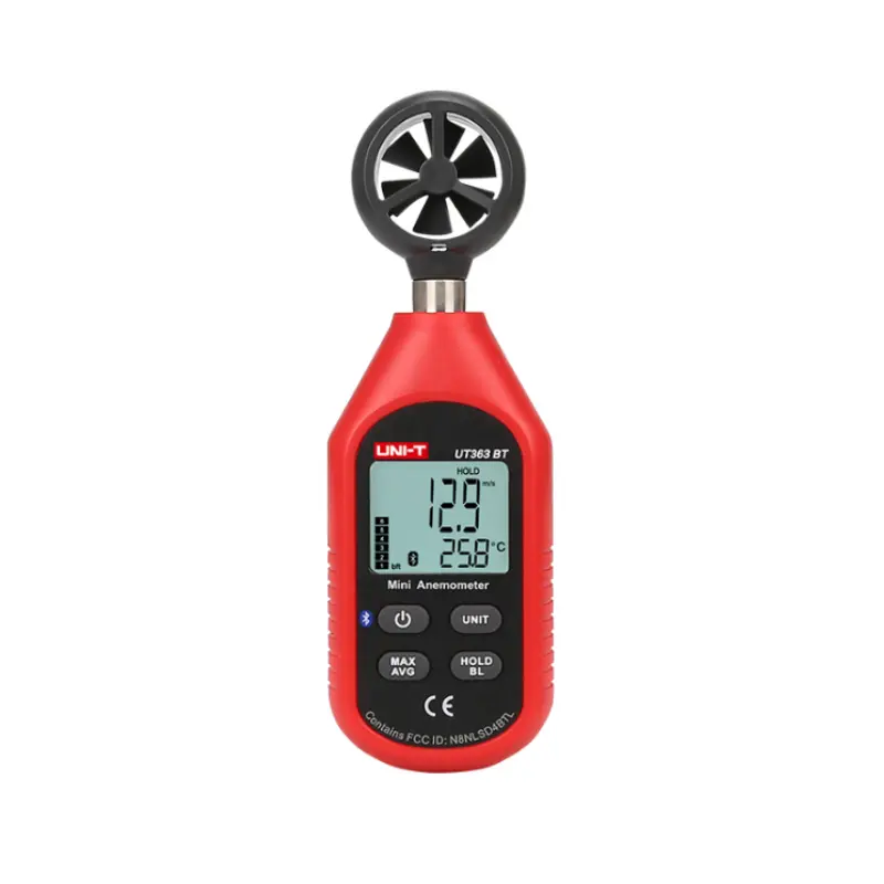 UNI-T UT363BT Digital tester di umidità del Mini Anemometro light meter LUX Digital sound meter