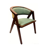 Chaise de salle à manger en bois massif de style nordique, chaise en rotin rétro pour la maison, chaises en bois pour restaurant