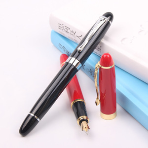 German Man Pen Huashilai Brands X450 Logotipo personalizado Bolígrafos de cobre sólido de metal de lujo de alta calidad Pluma estilográfica ejecutiva - Product Image 1