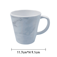 Tasses à café Sublimation imprimable mélamine 12oz marbre Sublimation tasse lait thé tasse à café pour bricolage Logo Design