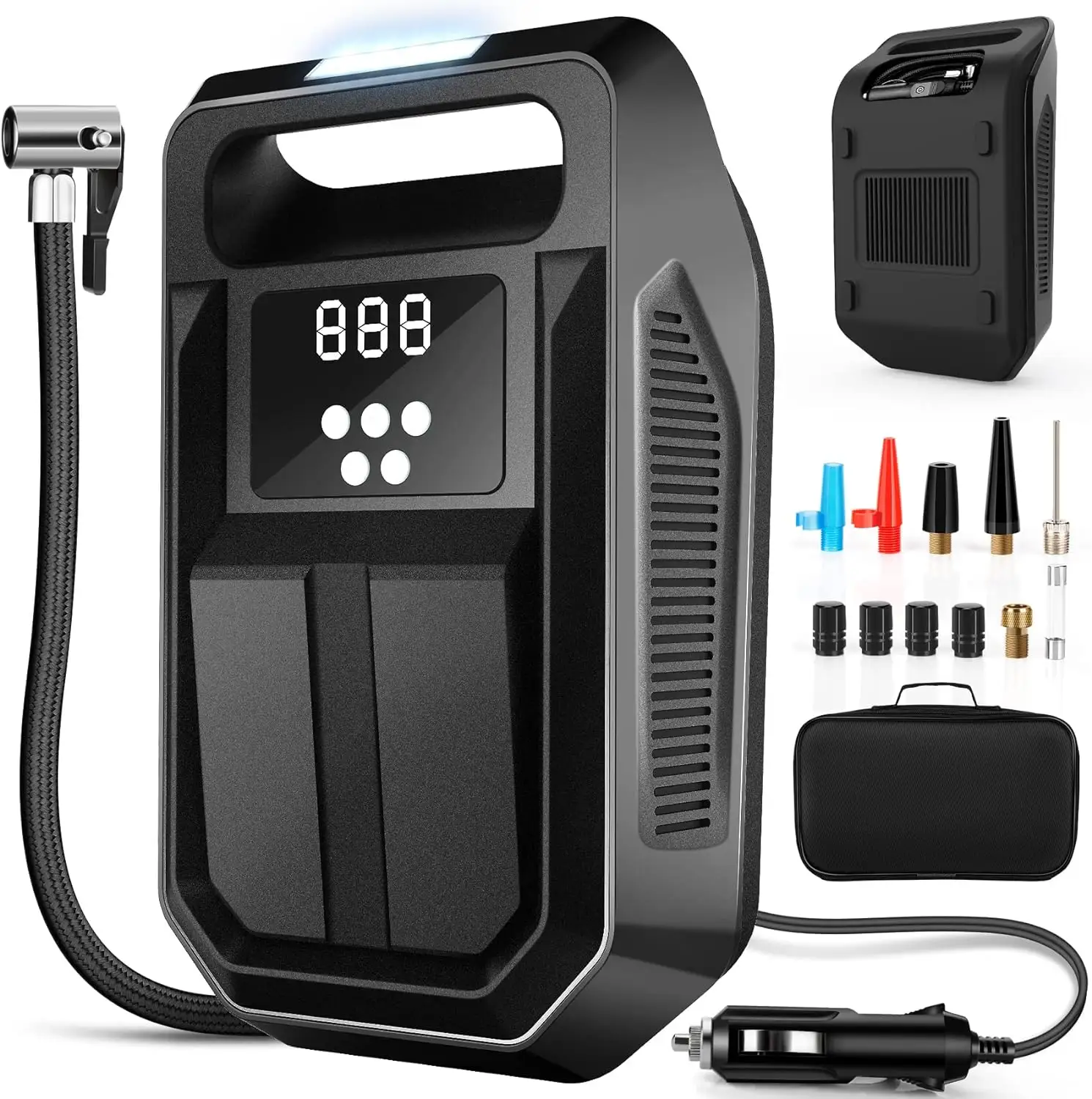 2024 New Style For Car Tires electric Digital Pressure Gauge Tire Inflator Portable Air Compressor Pump