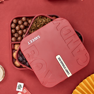 Rong An Chinese Style Fruit Platter Plastic Multi Layer <b>Large</b> Capacity Storage <b>Box</b> For Snacks And Candies - Product Image 1