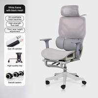 Chaises de bureau de qualité supérieure, chaise de bureau ergonomique avec dossier haut, chaise de bureau avec repose-pieds et appui-tête