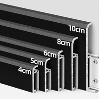 Nouvelle Arrivée Design Moderne, Plinthe de Sol en Aluminium de 40/60/80mm de Hauteur pour la Décoration Intérieure