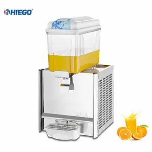 Soğuk içecek dağıtıcı 12L tek tankı soğuk içecek makinesi turuncu suyu dağıtıcı için parti