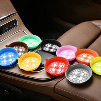 Auto-Getränkehalter-Untersetzer mit Katzenpfoten-Design, Silikon, Rutschfest, Wasserdicht, Abnehmbar, Universelle Innenraummatte, Passend für BMW, Toyota, Honda