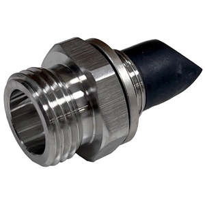 Adattatore in metallo con meccanismo anti-retorno per testina di stampa KeyKeg DSI. - Product Image 1