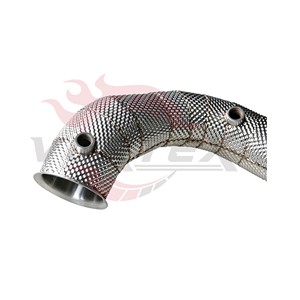 Tubería de escape con protección térmica Vortex compatible con los colectores de escape de alto rendimiento Mercedes-Benz E63 AMG W213 M177 4.0T. - Product Image 4