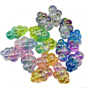 Acrylic Translucent Gradient Color Cloud Vertical Hole Beading DIY Mobile Phone Chain Keychain Jewelry Accessories Loose <b>Beads</b> - Product Image 6