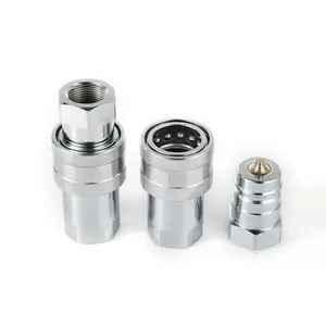 ISO5675 BSP 1/2 "Trator Desconexão Rápida Acoplador Acoplamento Hidráulica Mangueiras Encaixes De Tubulação